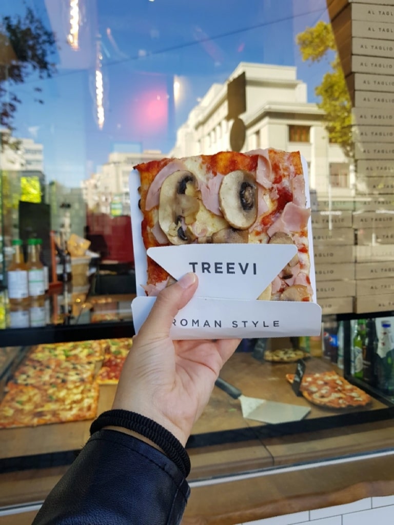 Dove mangiare a Bucarest pizza  Treevi